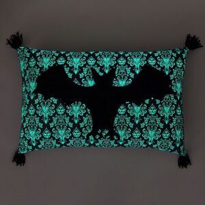 Disney Haunted Mansion Bat Pillow Glow in The Dark New Foolish Mortals Hallmark
